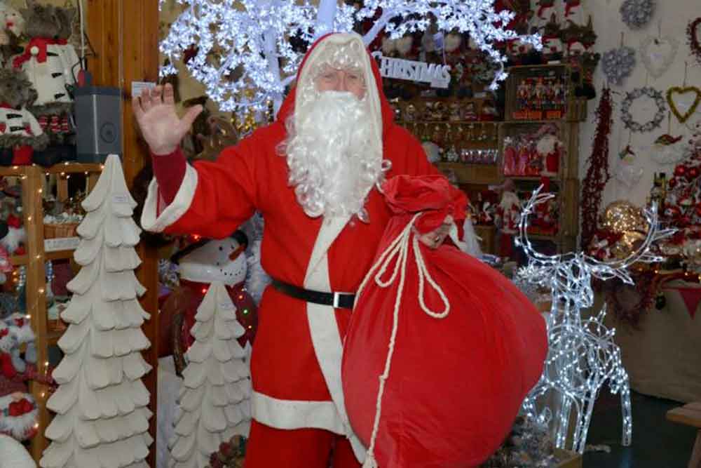 Father Christmas at Langford Lakes Christmas Tree Farm