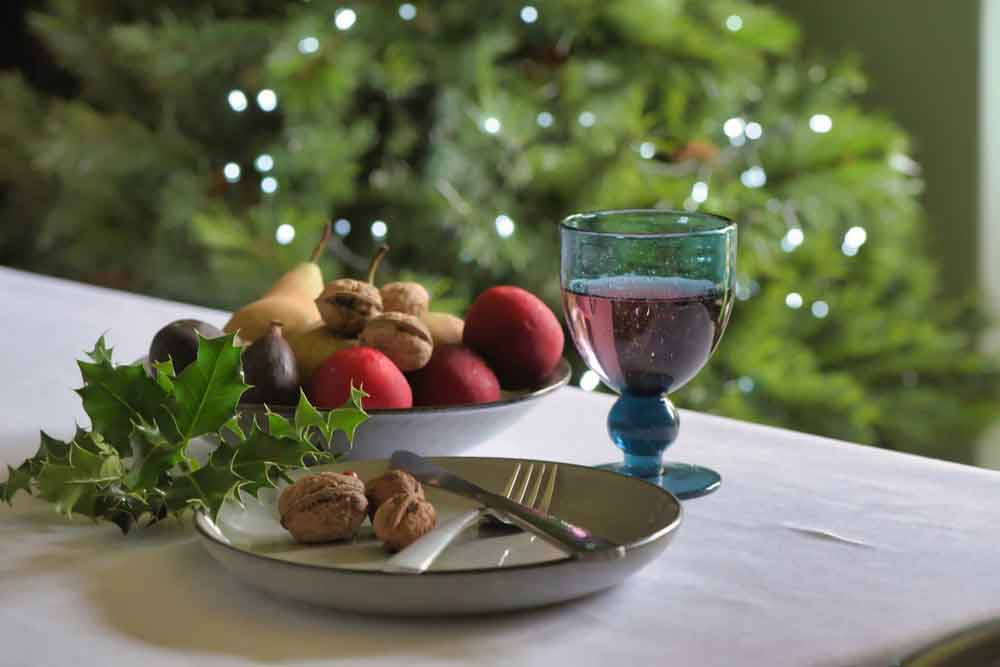 A festive table