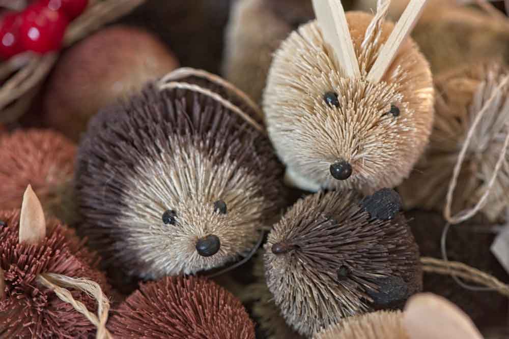 Hedgehog decorations